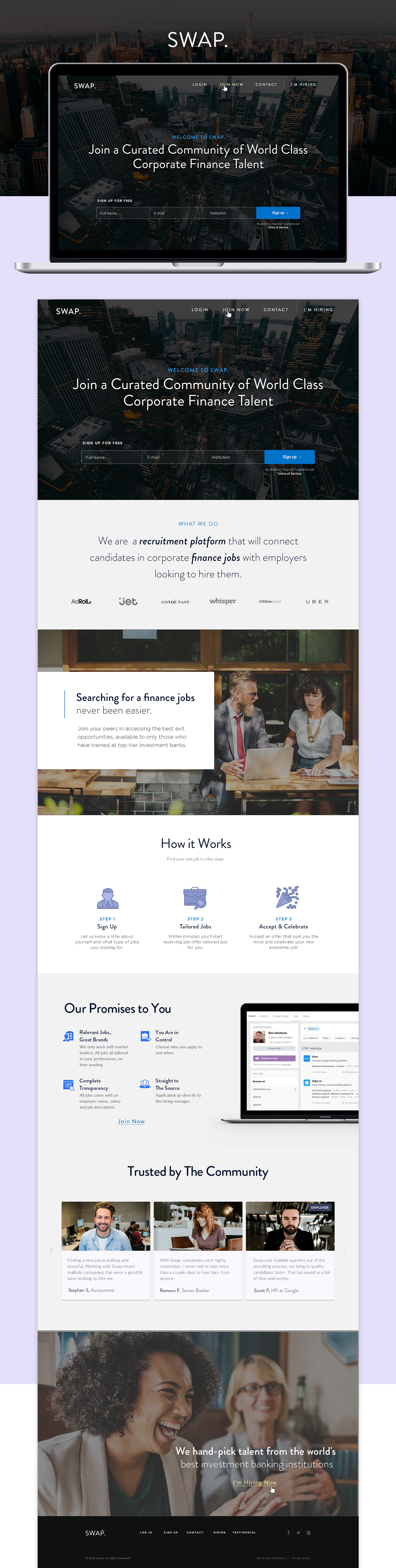 SWAP - Landing Page